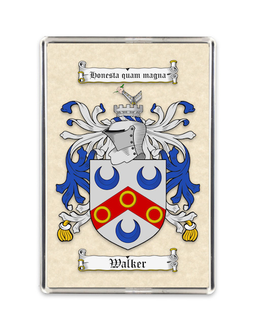 Coat of Arms (Family Crest) Fridge Magnet (Plain Parchment)