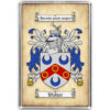 Coat of Arms (Family Crest) Fridge Magnet (Aged Parchment)