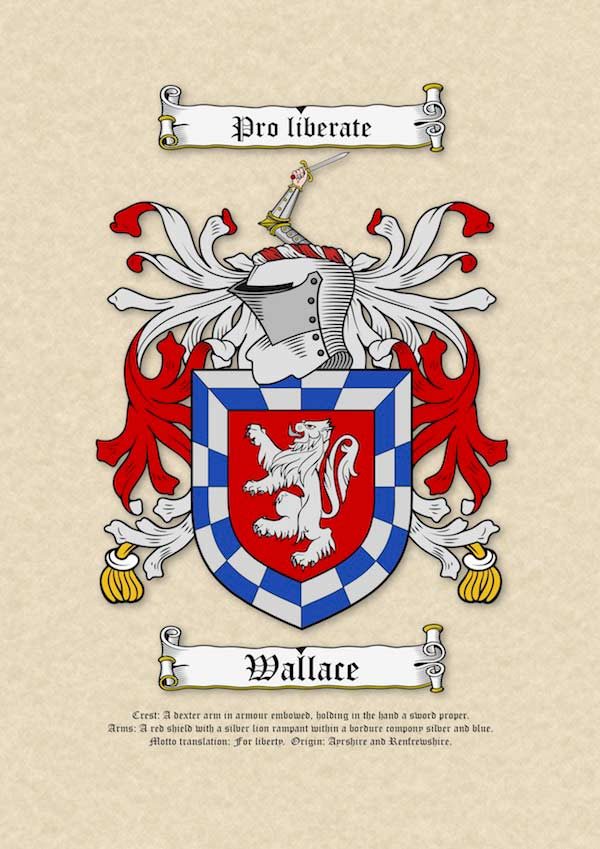 Coat of Arms (Family Crest) on Plain Parchment Paper