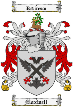 Maxwell English Coat of Arms (Family Crest)