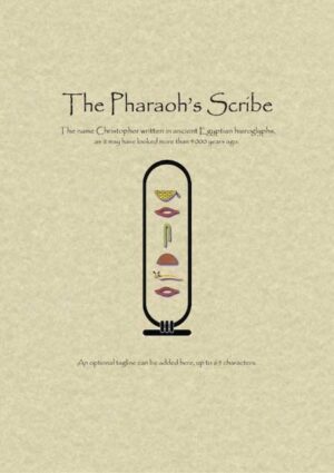 Pharaoh's Scribe Phonetic Name Scroll
